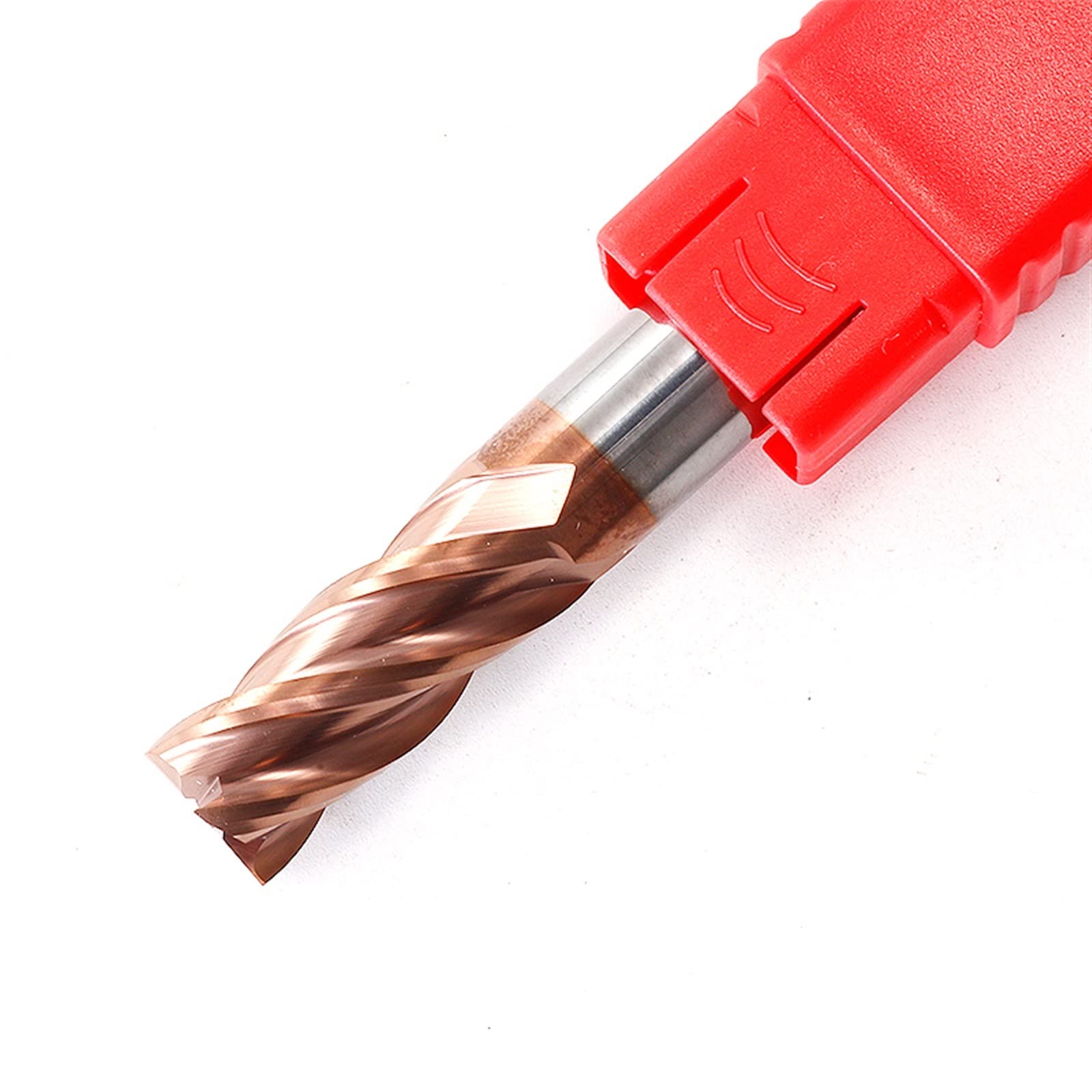 Router bits, CNC End Mill 4 Flute Tungsten Carbide Milling Cutter HRC55 Multiple Sizes(8x8Dx100L)