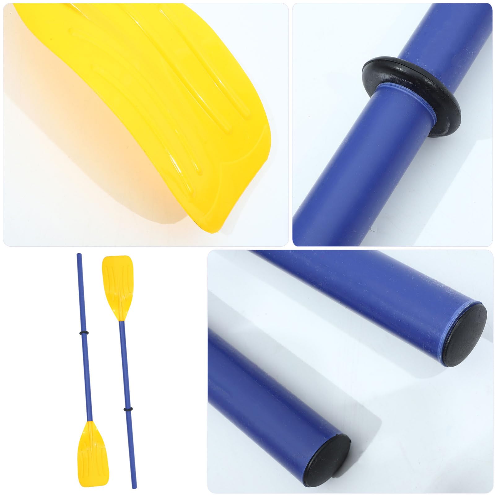 BESPORTBLE Coppia di Pagaie Pieghevoli da Kayak in Plastica ABS Staccabili | Impugnatura Antiscivolo, Superficie Antiscivolo, Leggere, Facili da Usare, per Fiume, Rafting e Canoa