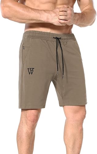 Miniatura 8 de ZENWILL Pantalones cortos de gimnasio para hombre, pantalones cortos de entrenamiento atléticos para fisicoculturismo con bolsillos