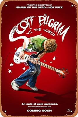 Azizat Poster Scott Pilgrim - Décoration murale pour salon