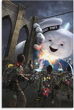 Póster de la historia de Cazafantasmas decorativo en lienzo para pared e impresión artística moderna para dormitorio familiar, 12 x 18 pulgadas (30 x 45 cm)