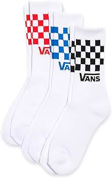 Amazon.co.jp: Vans キッズ クルー ホワイト チェッカーボードソックス