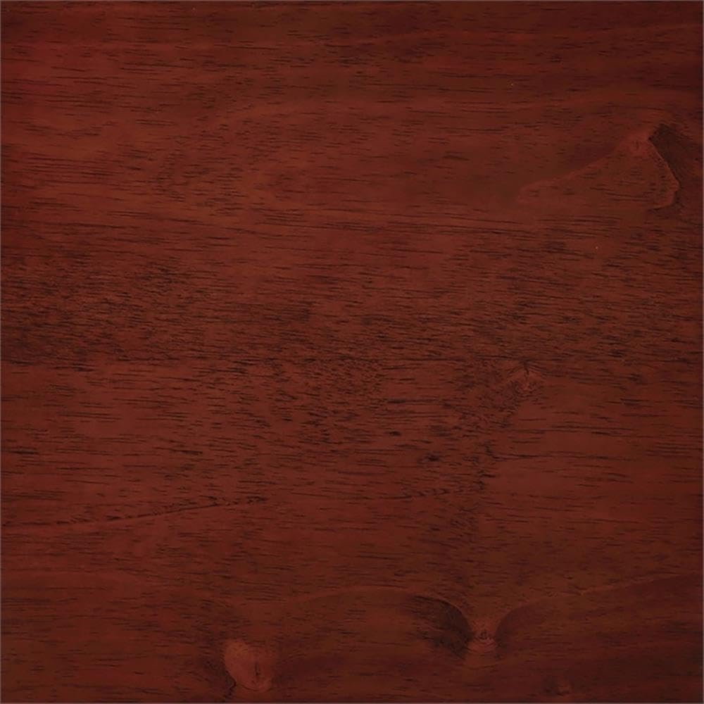 Pemberly Row Oval Coffee Table with Shelf, Mahogany Finish, 36 x 22 x 18 in, Solid and Manufactured Wood, Curved Legs, Traditional Living Room Table for Storage and Small Spaces