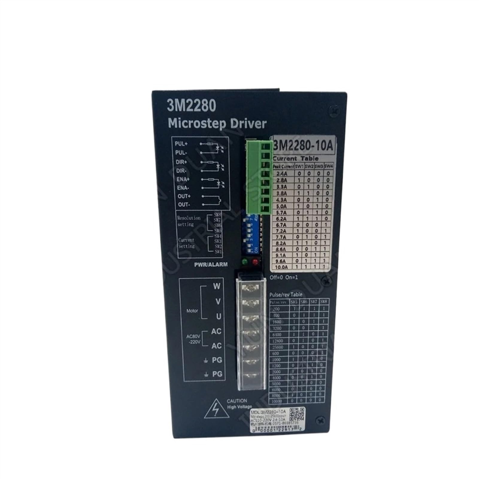 Motoréducteur de réduction de moteur à engrenages CC Kit de pilote de moteur pas à pas 3PH NEMA52 6A, 130mm, Microstep avec ventilateur de refroidissement, 32 DSP AC80-220 110, entraînement pas à pas,