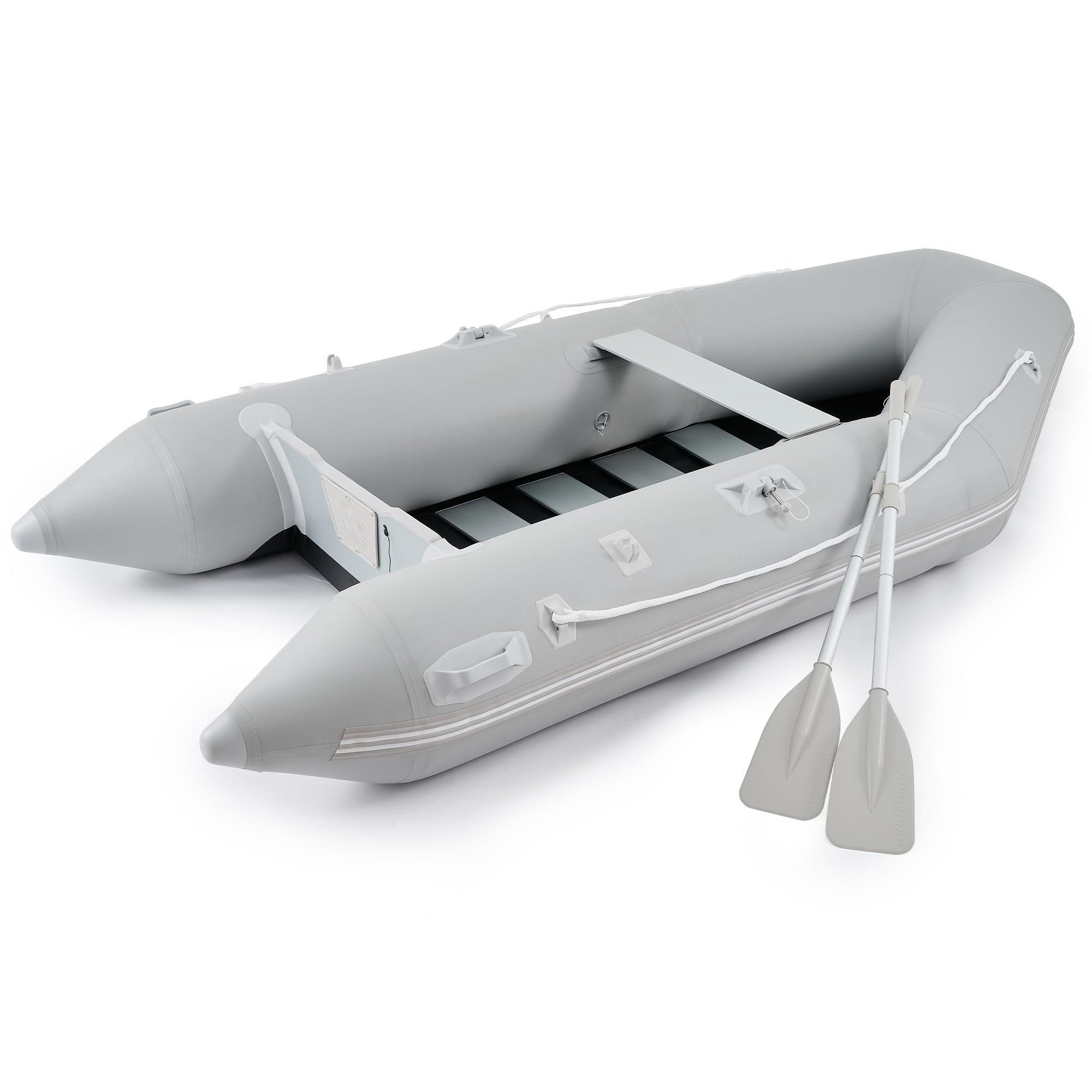 CO-Z 2.3m/3m Gommone Gonfiabile per Adulti Tender Gommone per 2/4 Persone Gommone Fondo in Lega Alluminio per Pesca Nautica Gioco Compatibile con Motore Fuoribordo (Capacità 300 kg /450 kg)
