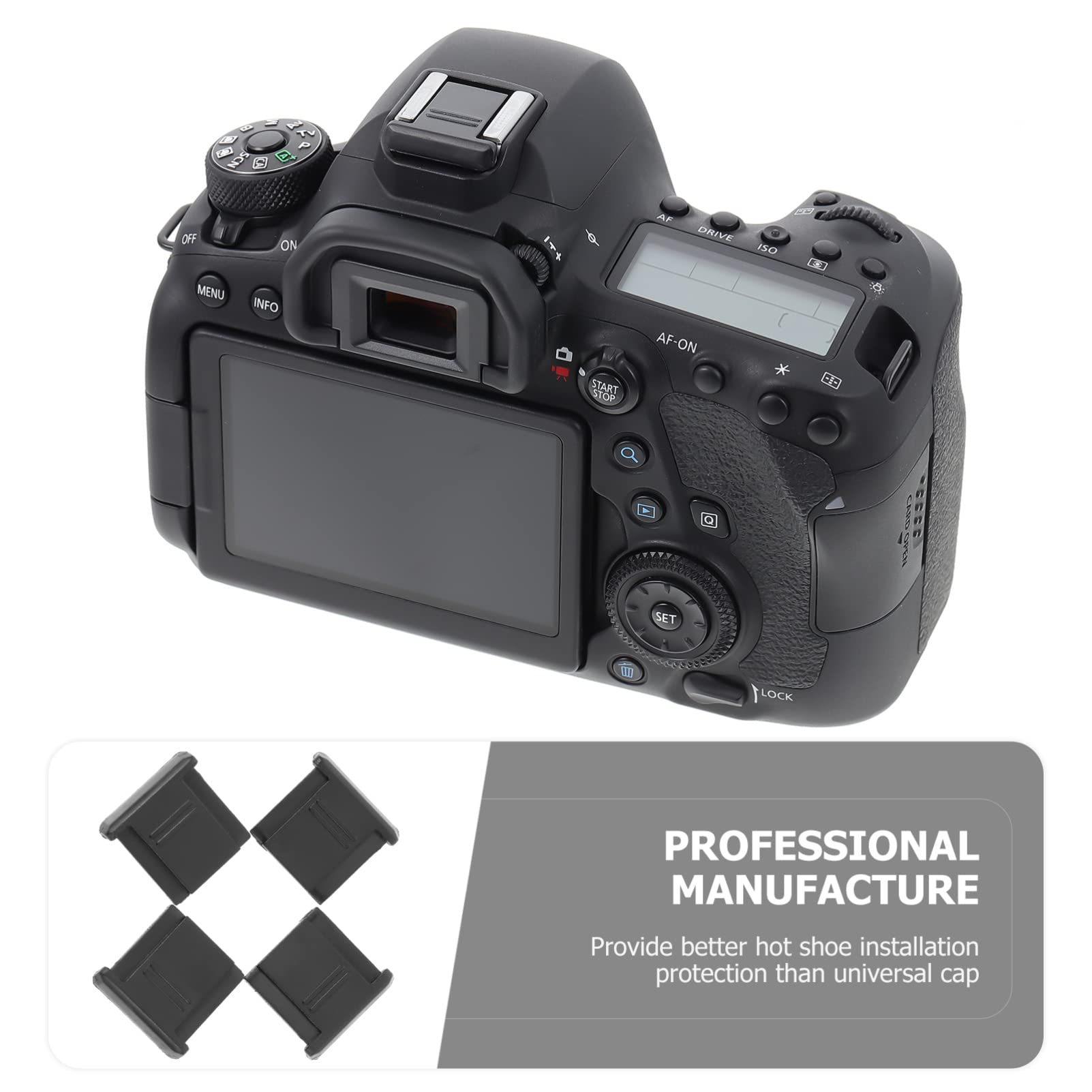 4 Pcs Hot Shoe Protective Cover Hot Shoe Cover Camera Supply Cover for Hot Shoe Hot Shoe Mount Cover Camera Accessory Camera Hot Shoe Protector Hot Shoe Mount Protector Black Abs Yardenfun