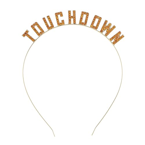 Madison Tyler Accesorios de fútbol Diademas para mujer TOUCHDOWN Headwear Sports Lover Regalos de equipo de fútbol para mujeres y niñas, Diademas