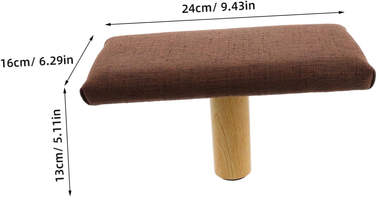 Cushioned Bench and Stool Wooden Portable Stool Chair for Zen Practice with Cushion Small Size Under 150cm Height