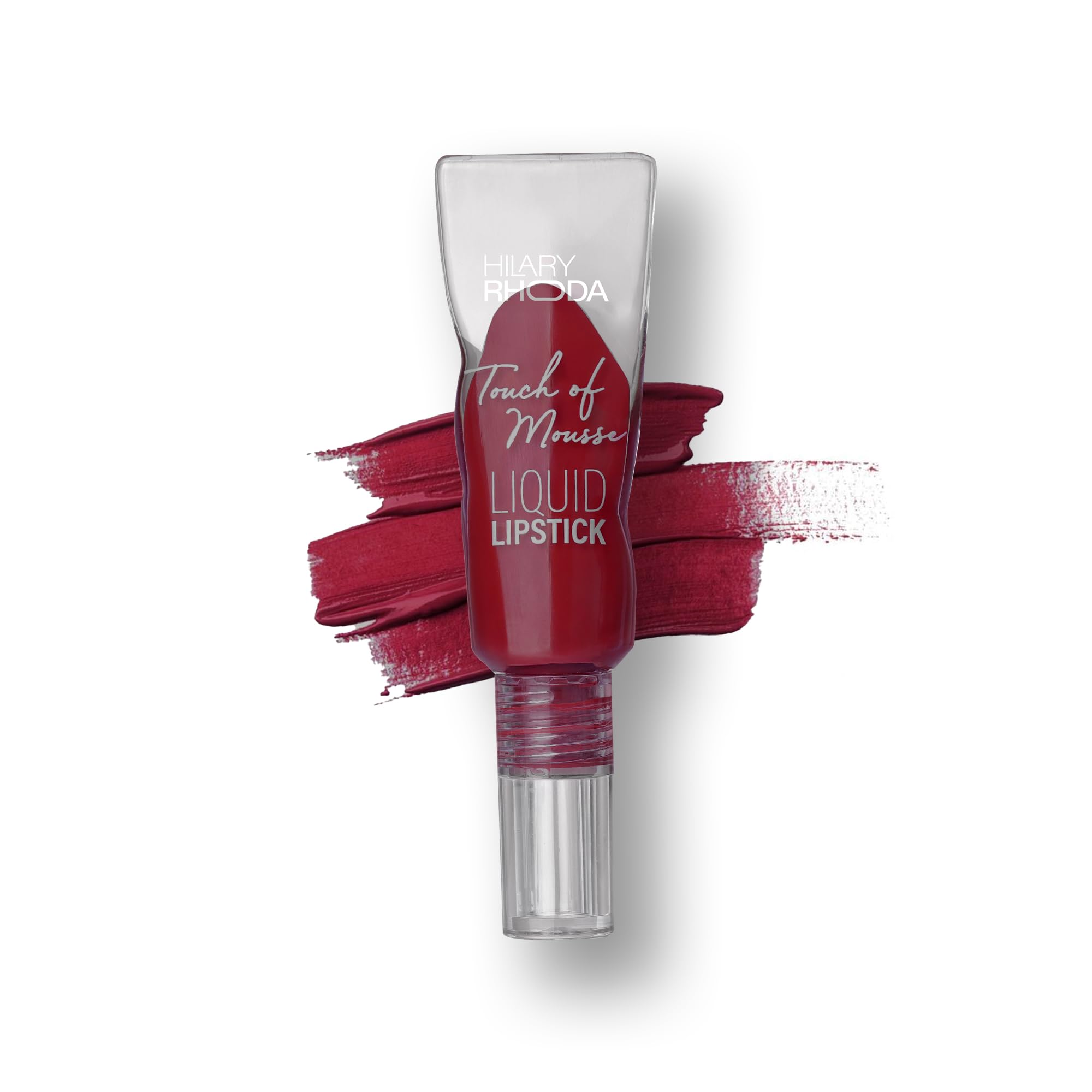 Hilary Rhoda Touch Of Mousse Lipstick | Matte Finish & Long Lasting | Infused with Vitamin E | Weightless & Mousse Finish | Smudge & Waterproof | Vegan - 5ml (Maroon Callin' - Shade 11)-image-13