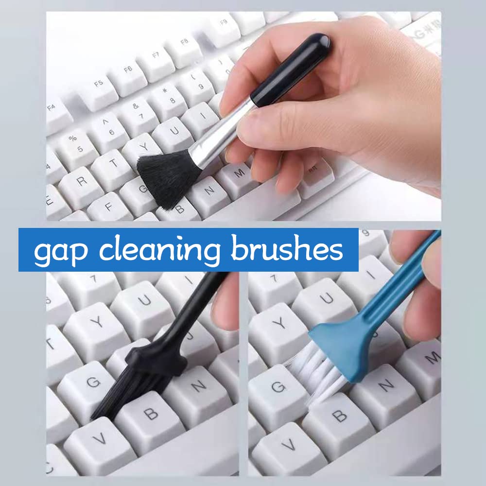 Ordilend 10 in 1 Cleaning Kit Keyboard Computer PC Laptop Tool Brush Brush Screen Cleaner for Earphone Phone Camera