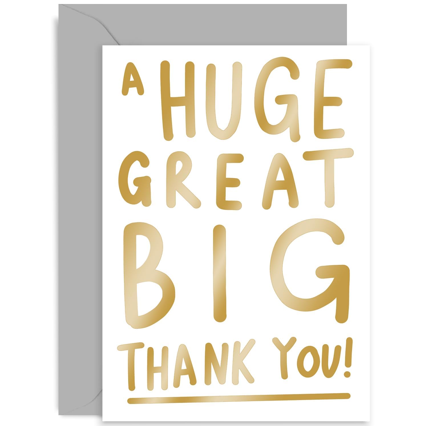 Old English Co. Fun Thank You Card for Colleague or Coworker - Team Thank You Card - Leaving Farewell Good Luck Gift for Colleague - Thank you Card