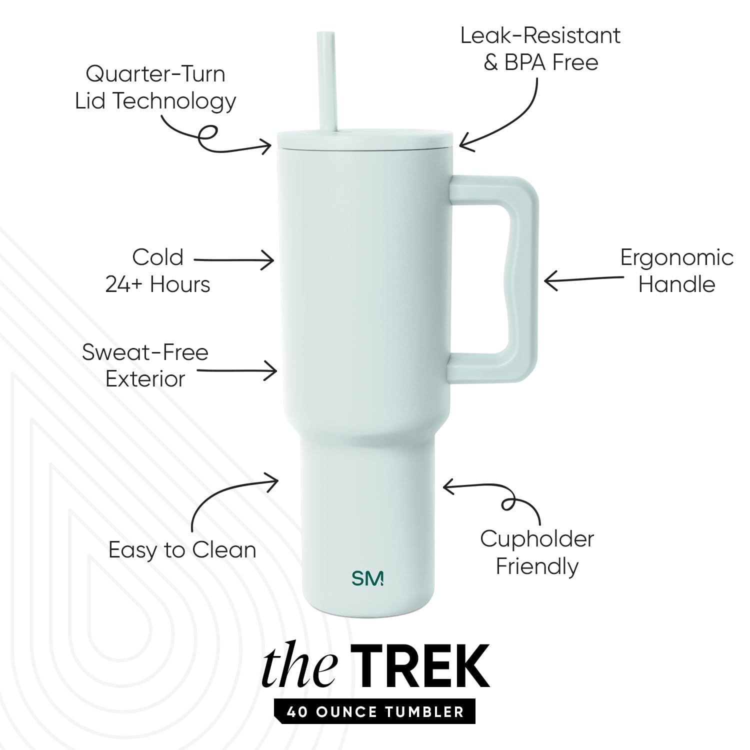 Amazon.com: Simple Modern Holiday Bluey 40 oz Trek Tumbler with