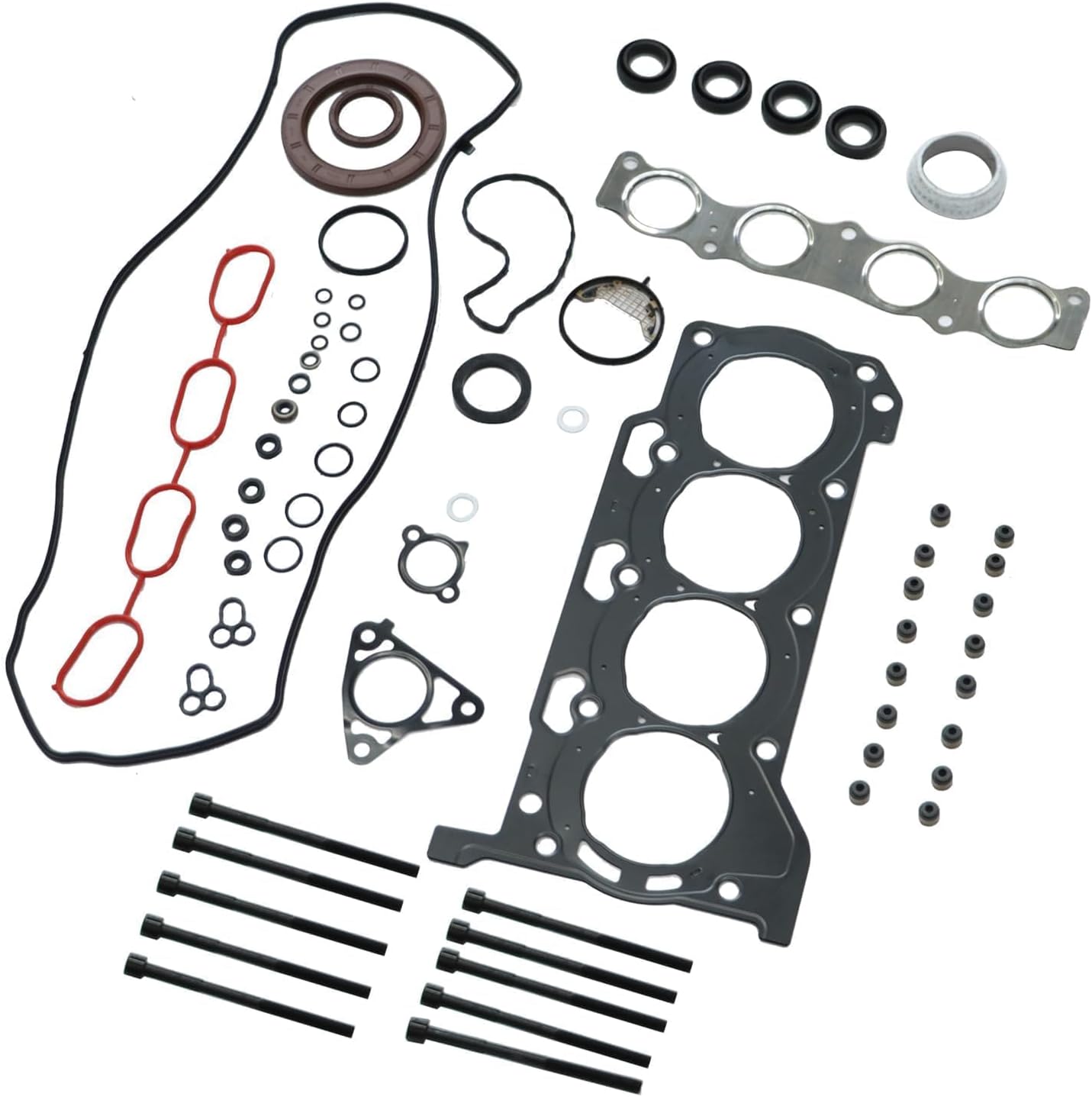 Head Gasket Set with Bolts Compatible with Prius 2010-2020 CT200H 2011-2017 1.8L Engine Replace HS26515PT-1