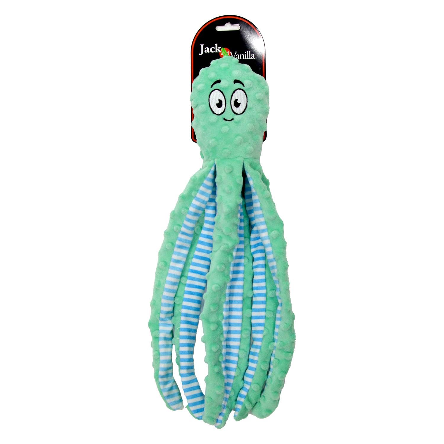JACK AND VANILLA, 45 cm Apple Green Interactive Octopus Dog Toy, Soft and Durable, Ideal for Large Sizes Machine Washable - Image 3