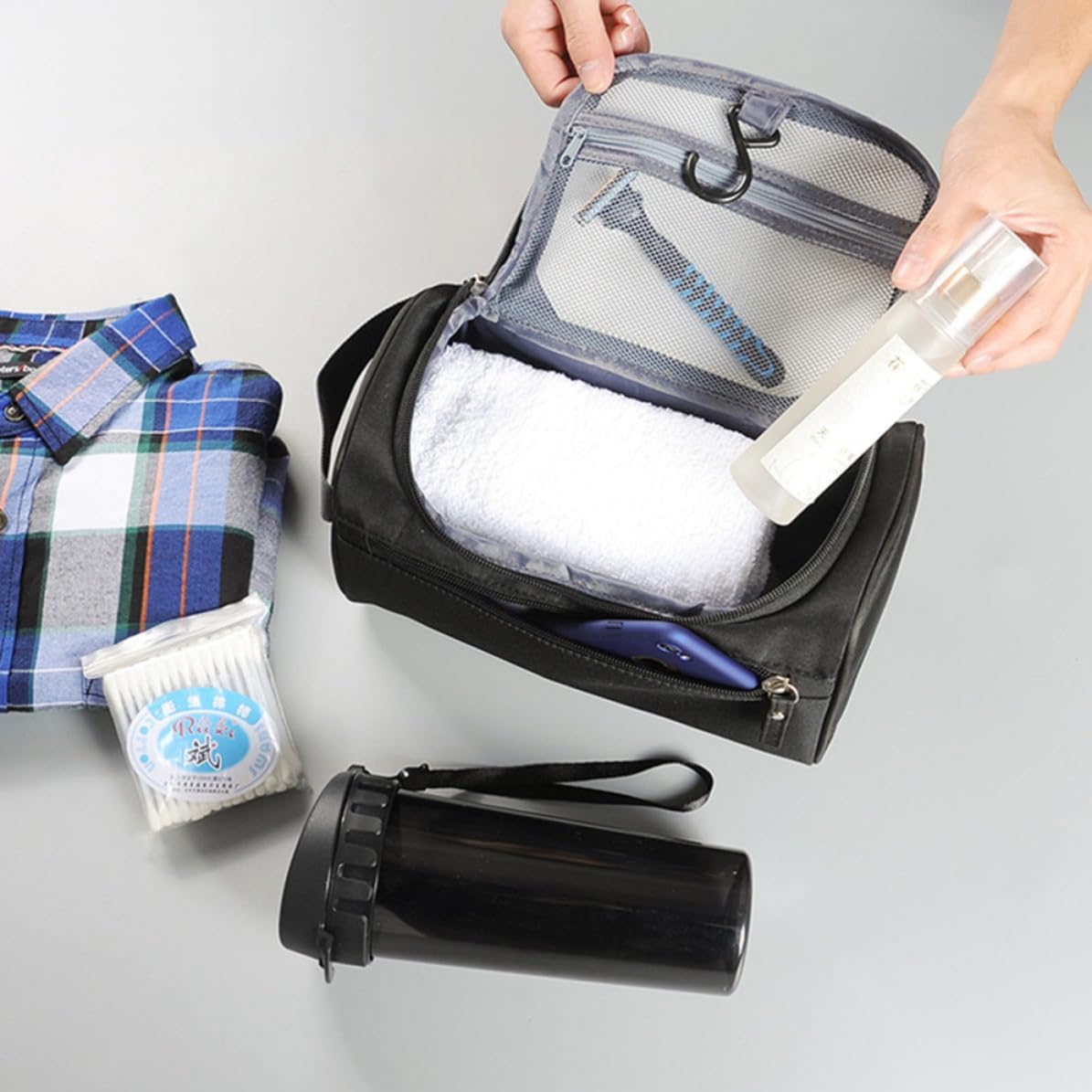 Waterproof Travel Toiletry Bag Large Capacity Hanging Organizer image 5