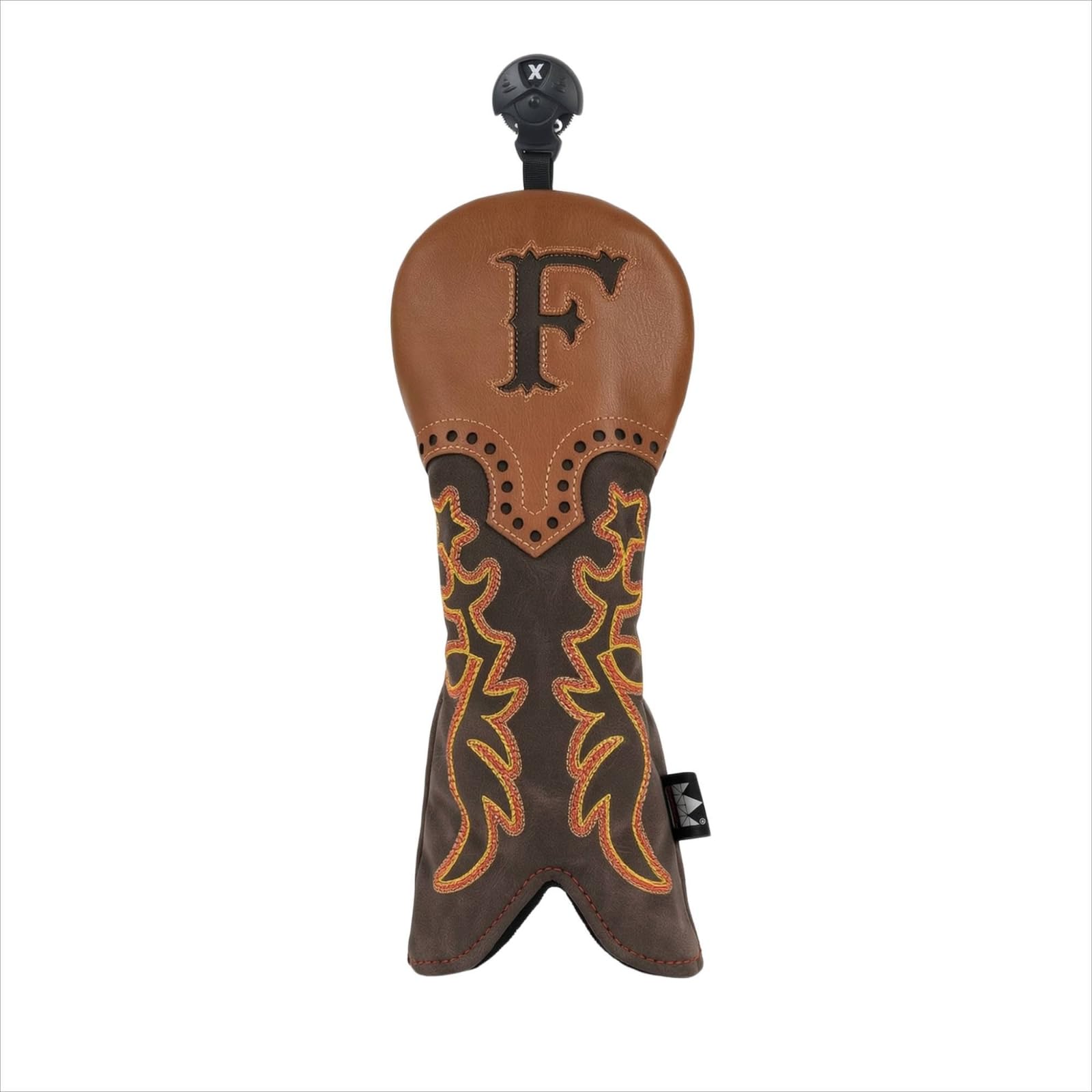 Funda para Palo de Golf Funda Cabeza Driver Protector Cubierta Accesorio de Golf de Cuero Redondeada Adecuada para Campo, Estilo Vaquero Occidental para Madera De Calle