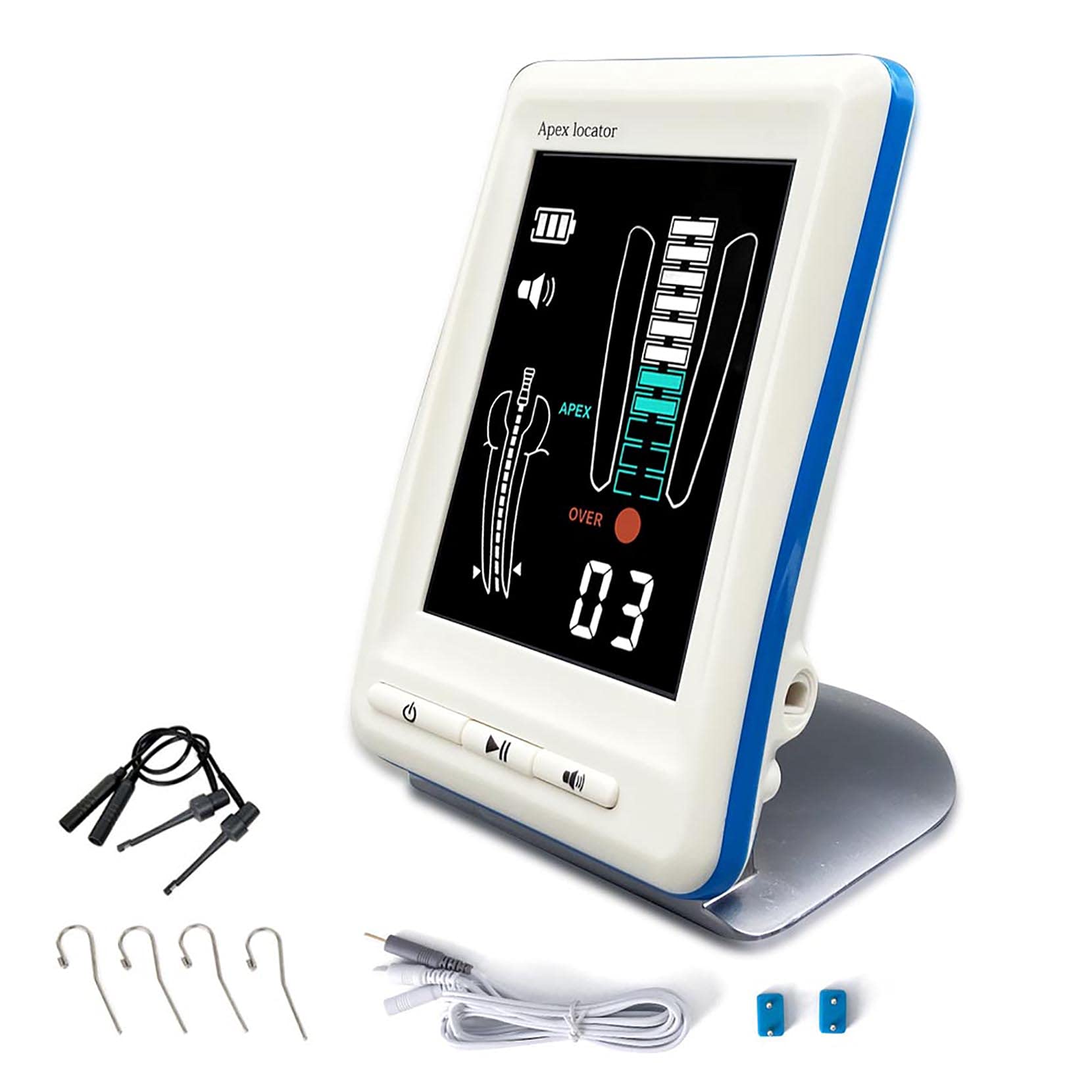 Buscador De Localizador De Ápice De Endodoncia Localizador De Ápices Ajustable (LCD) Ver Fit Material Dental Herramientas para Laboratorios Dentales