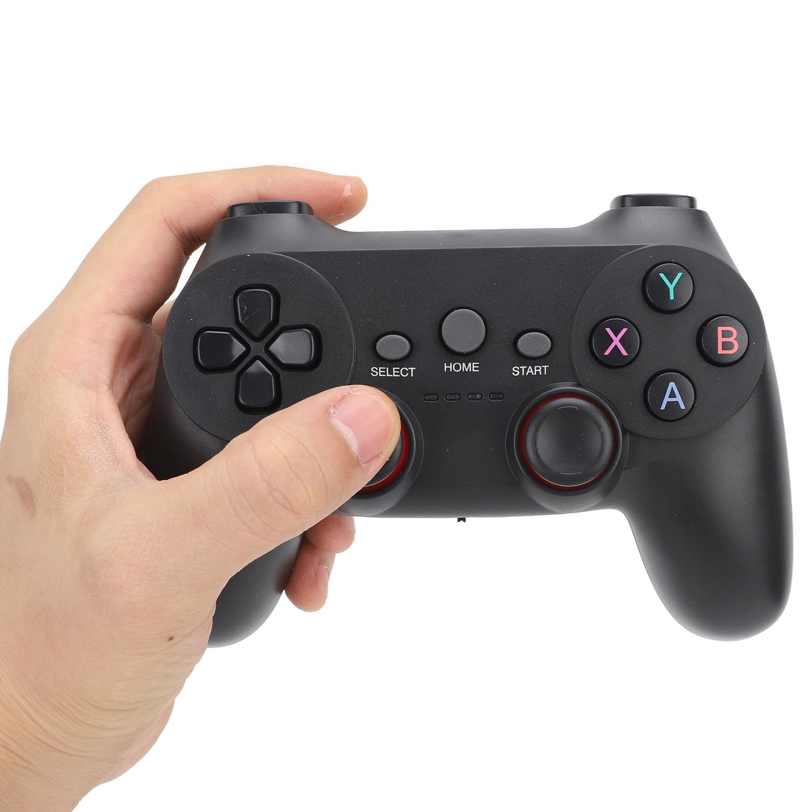 CHEOTIME Gaming Manette Sans Fil 2,4 G, Console de Jeux Rétro Portable pour Consoles d'ordinateur TV PC, avec Récepteur USB Plug and Play Double Manette, Design Ergonomique