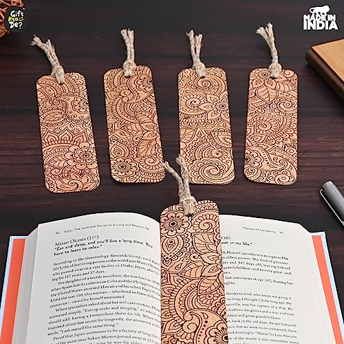 Image of GKD Bookmarks Set of 10 Mandala Art Bookmarks Aesthetic with Hard Paperback Book Marker Handmade Tassel dori Book Accessories Unique Gifts for Book Lovers (ecofriendly 10pc)