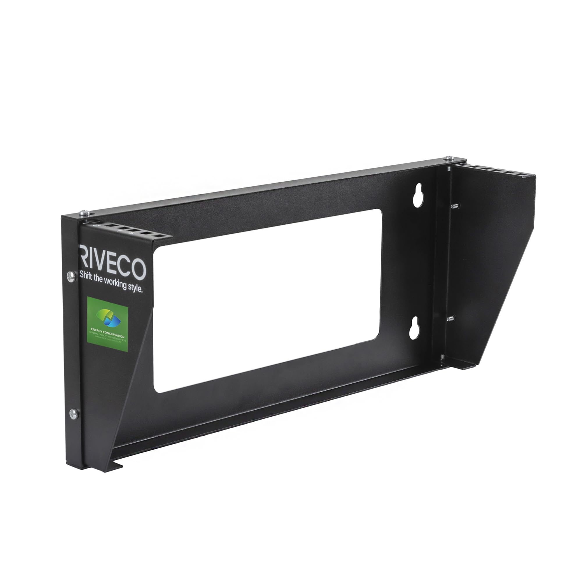 RIVECO Wall Mount Rack for Network| Reinforced Heavy Load 66-99 LBS Small Server Racks Vertical & Horizontal Mounting for 19 inches IT & Studio Equipment. (2U)…