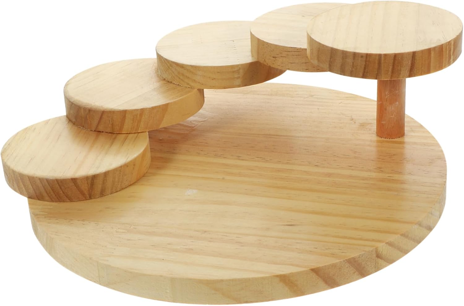 Solid Wood Rotating Sushi Plate Japanese Style Serving Tray Sushi Accessories for Party