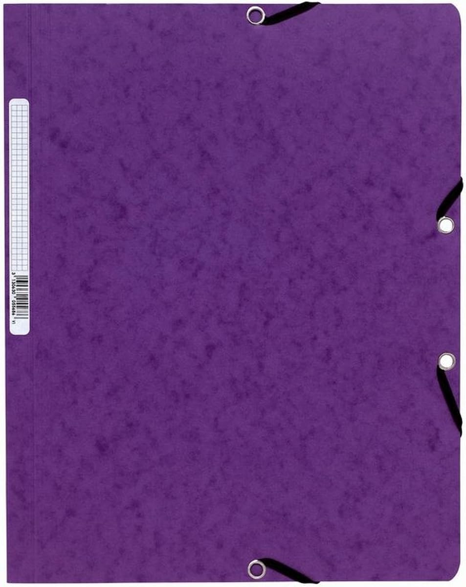 Exacompta 25 x Eckspannmappe Nature Future A4 Manila-Karton 400g violett