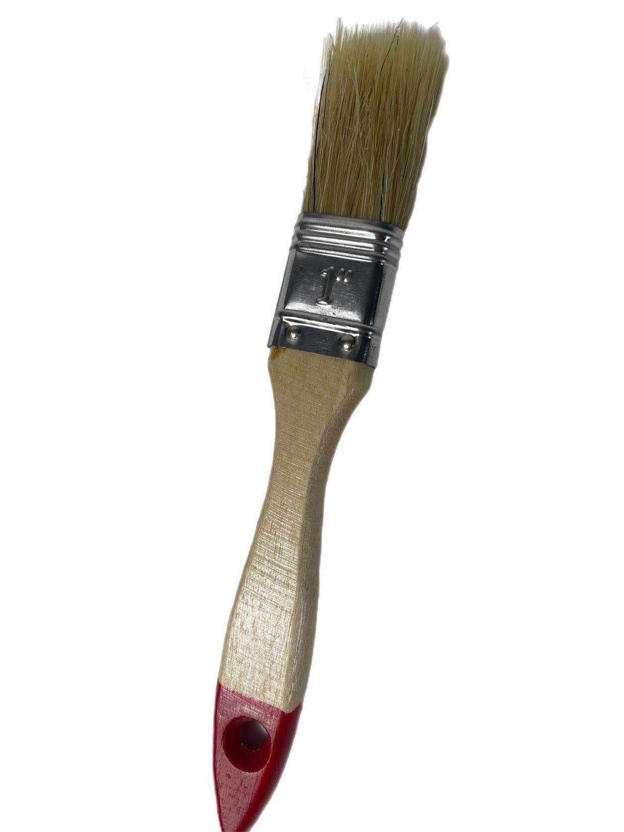 Pincel plano para pintar, 12 unidades, 25 mm, cerdas chinas