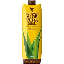 Forever Aloe Vera Gel 1 Litre Juice to Drink, 100% Pure Certified Aloe Vera Gel, Sugar Free, No Adding Preservatives, Vitamin C