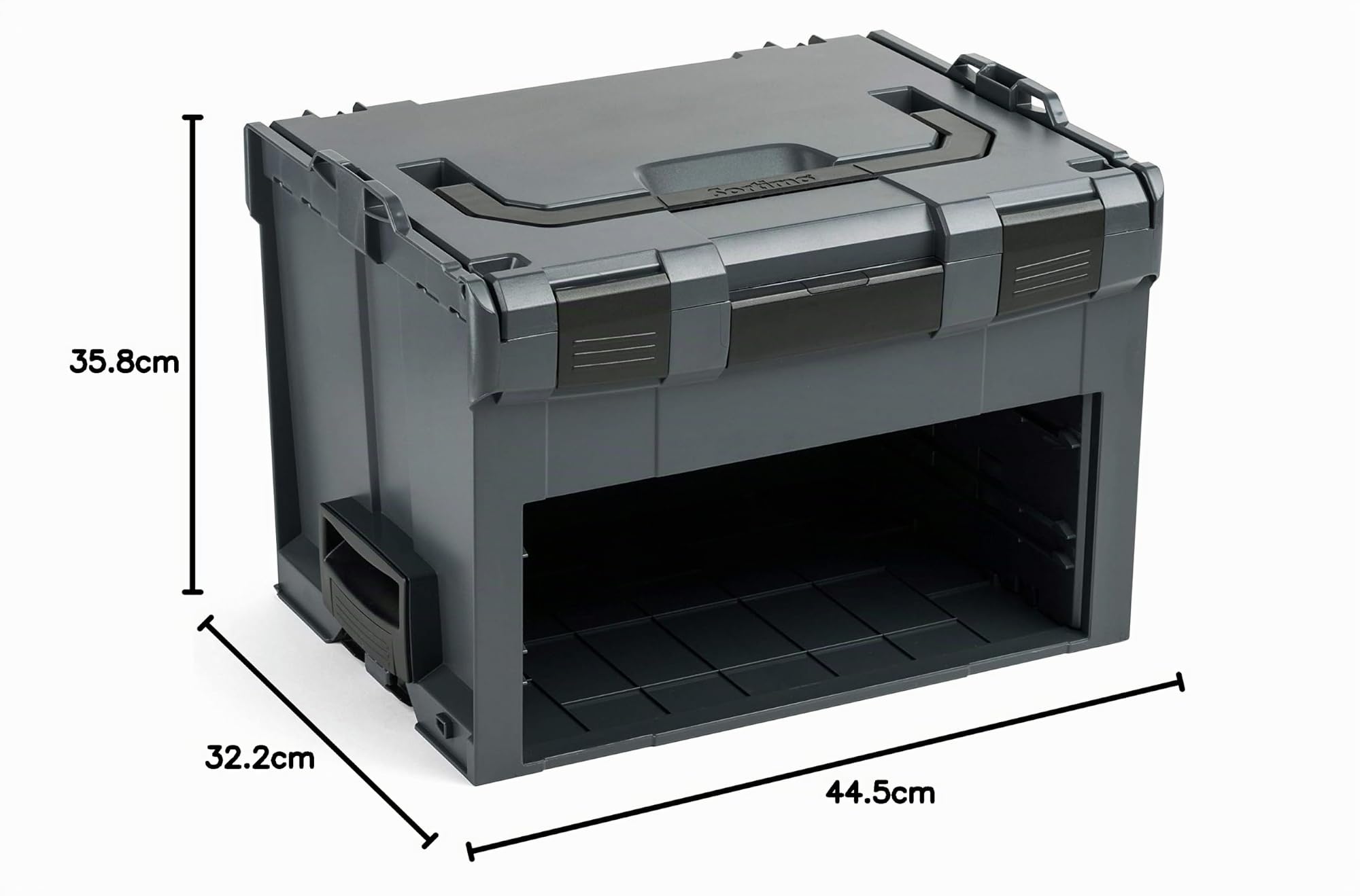 L-BOXX Sortimo LS-BOXX 306 Mallette à outils, anthracite, équipée de 2 i-BOXX vides, système de transport et de rangement des outils