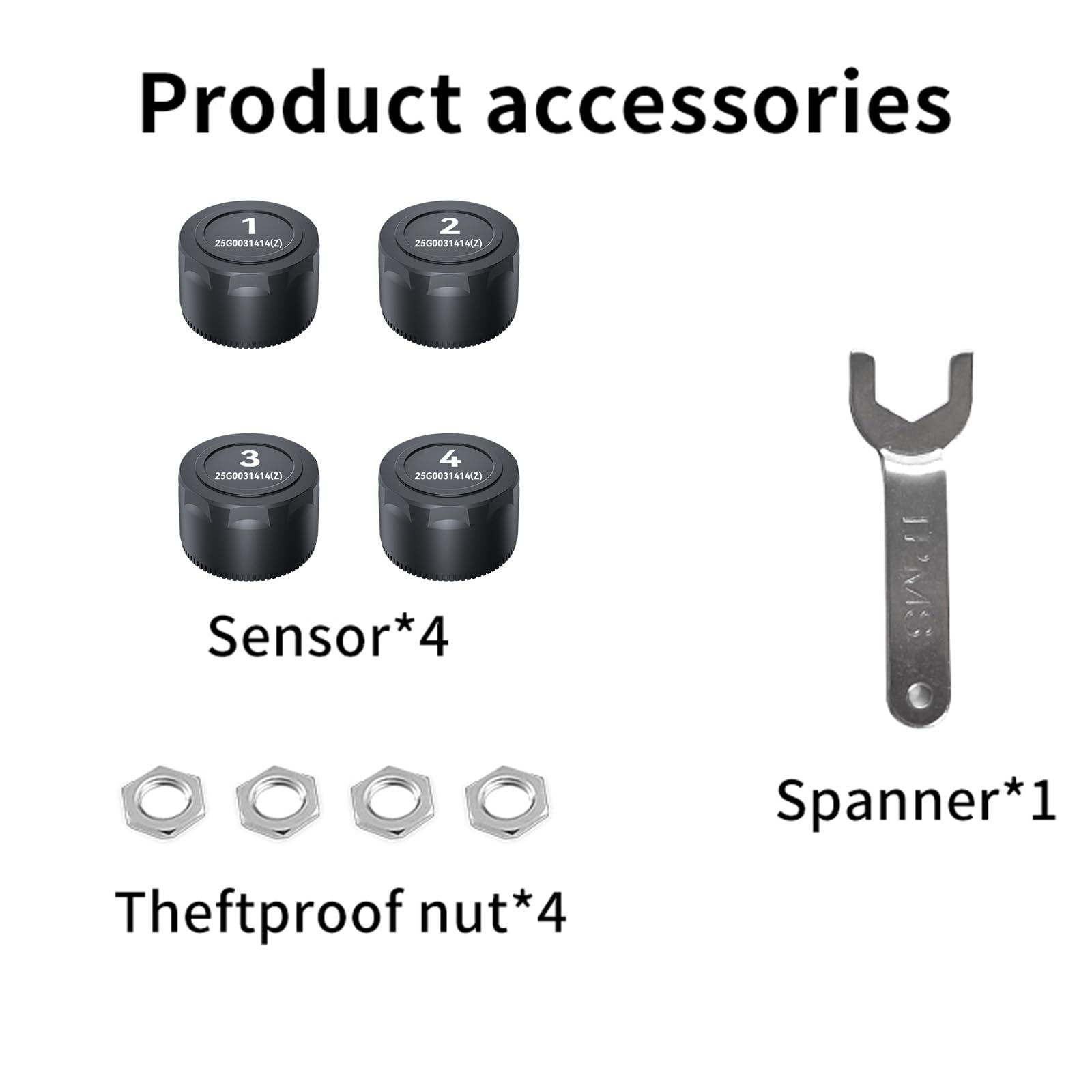OBEST Sistema de Control de presión de neumáticos Bluetooth con 4 sensores externos, Sensor de presión de neumáticos Bluetooth Sensor de neumáticos App para automóviles y Motocicletas