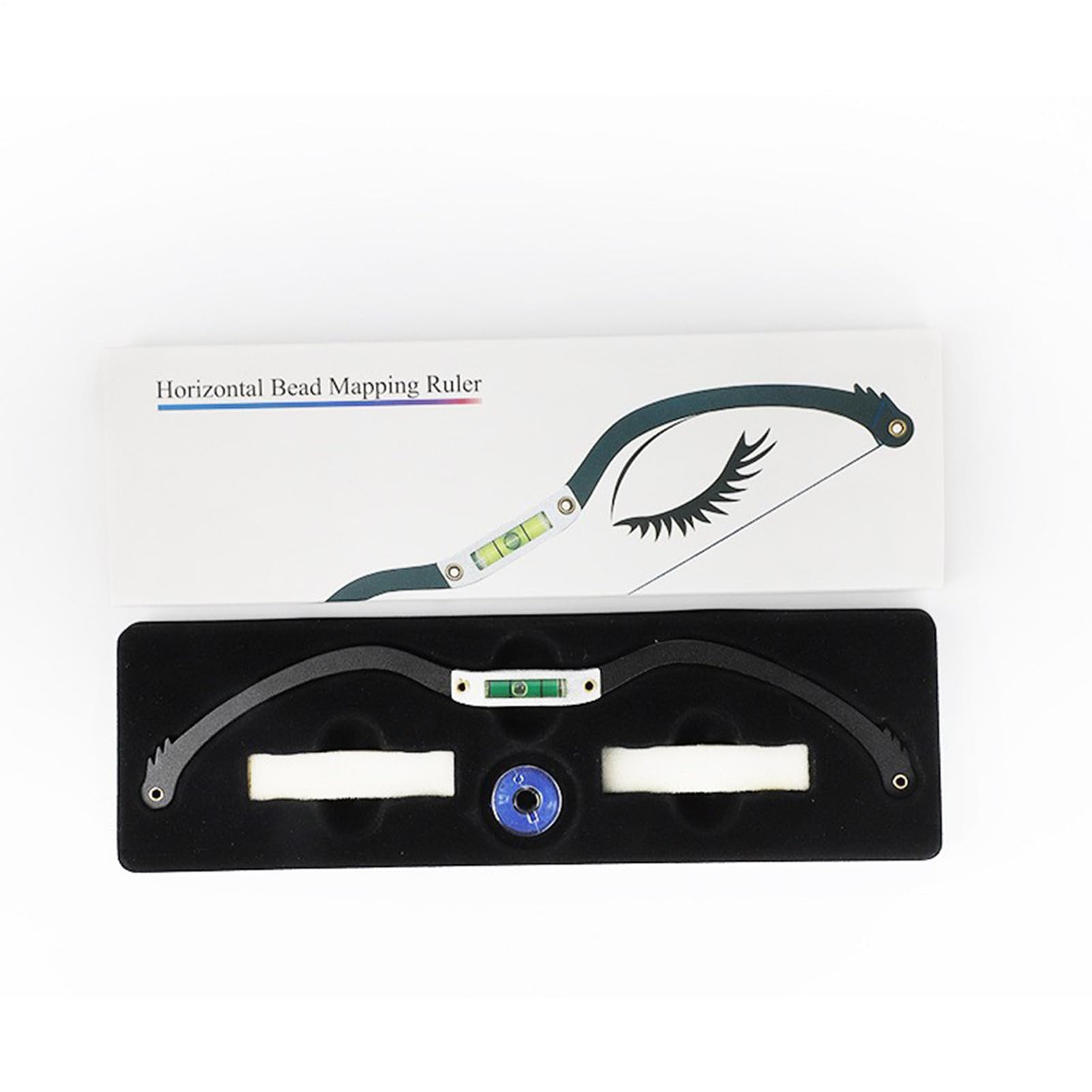 Eyebrow Balance Ruler, Precision Eyebrow Shaping Tool, Metal Brow Mapping Stencil, Eyebrows Shapes Templates, Versatile Makeup Tool for Perfectly Shaped Brows, Ideal for Professionals, 22.6x4.7x1cm