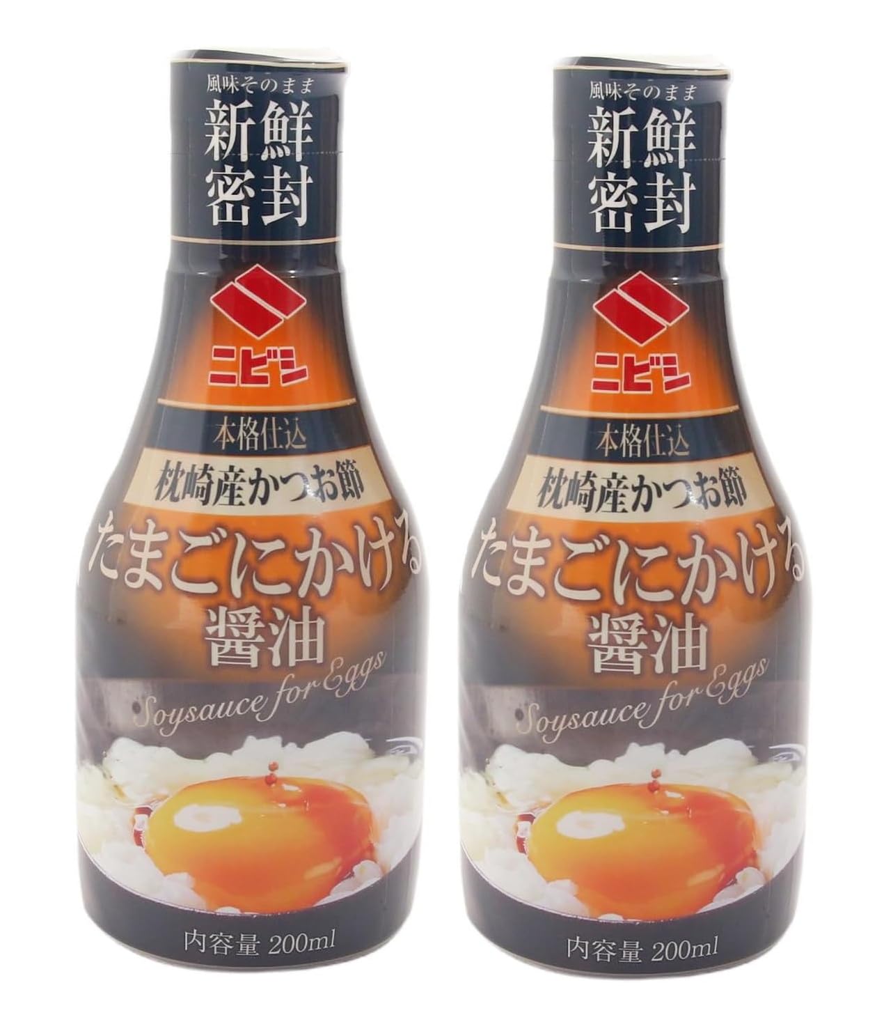 ニビシ たまごにかける醤油 200ml×2本 出汁 鮮度ボトル 卵かけご飯 TKG