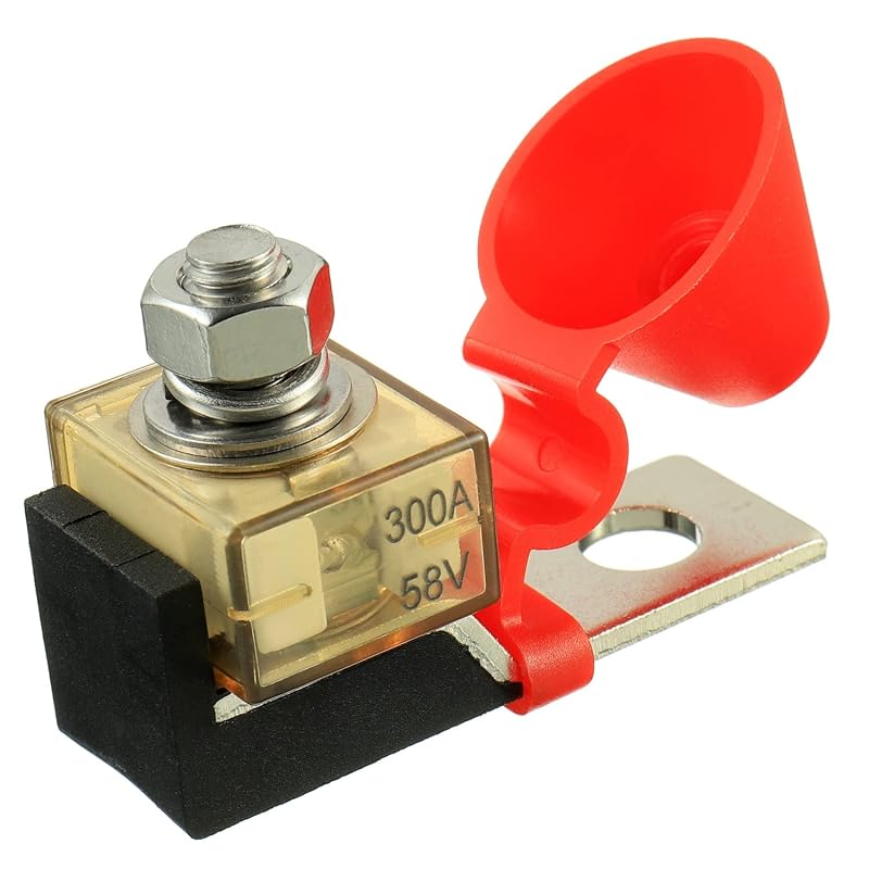 Porta-fusível MRBF HUAREW 300 A para bateria, terminal M8 (5/16") – 1 unidade