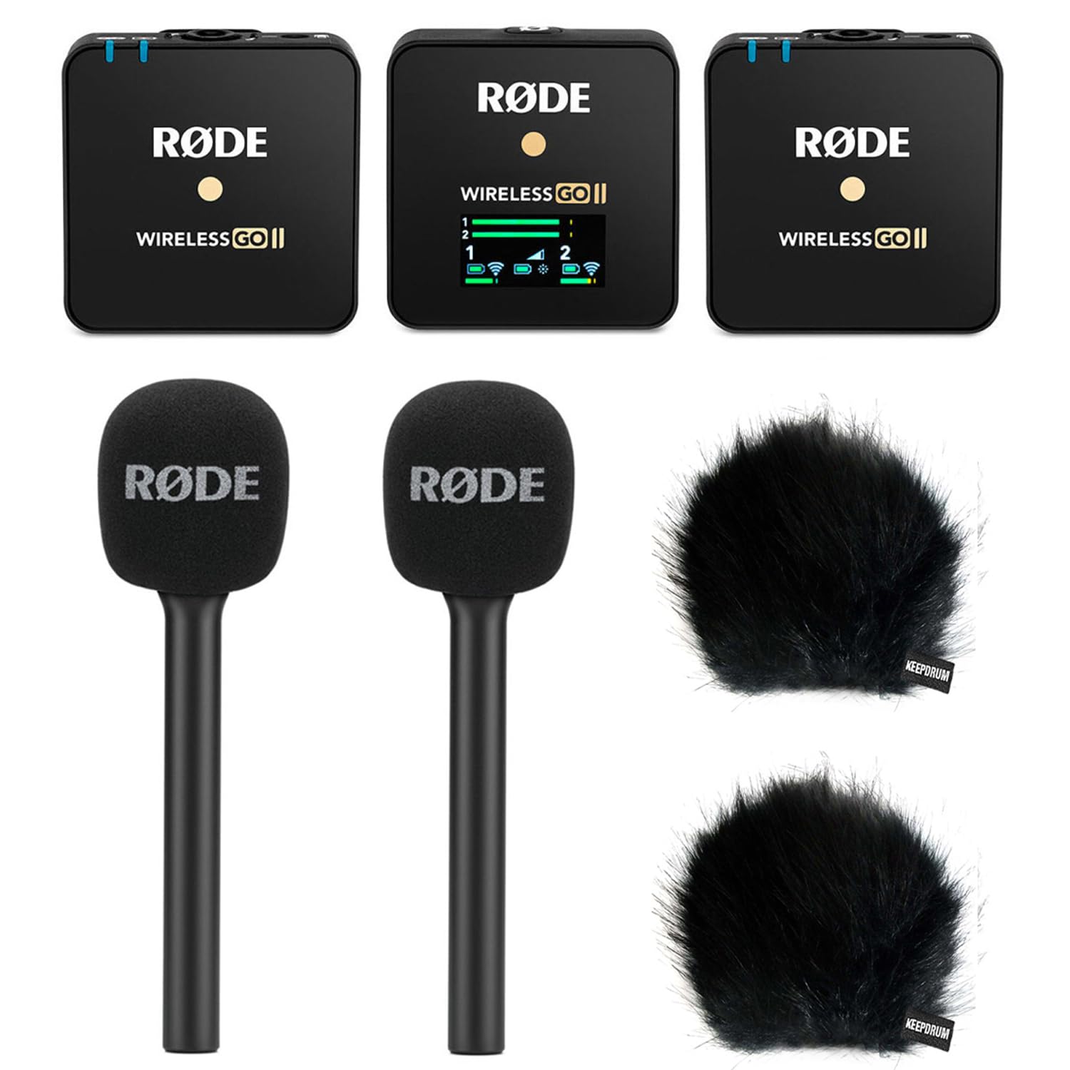 RØDE Rode Wireless GO II Wireless Microphone Set + 2 x