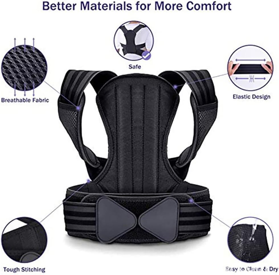 Adjustable Clavicle Corrector Men Woemen Upper Back Brace Shoulder Lumbar Support Correction
