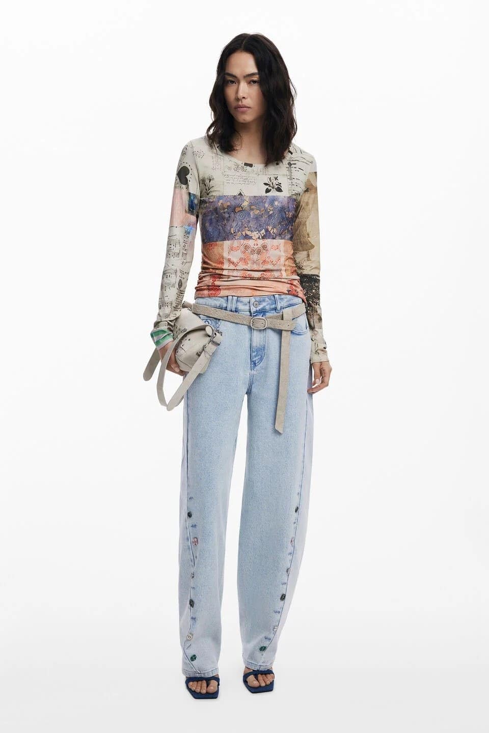 Desigual TS_limbani Blouse Mujer (Pack de 1)