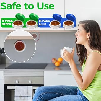 32PCS Roach Bait & Killer Effective Cockroach Repellent and Gel for Quick Elimination of Indoor Roach Nests, Suitable of Roaches, Easy to Use, Perfect Solution for Hard-to-Reach Areas.