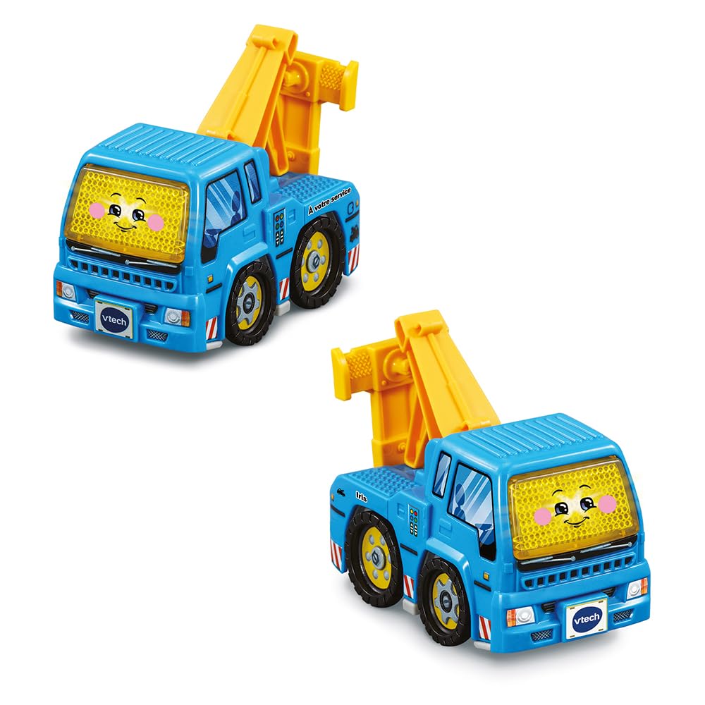 VTech - Tut Tut Bolides Série Pro, Maxi Garage Interactif avec Voiture Dépanneuse Iris à Votre Service, Garage Voitures, 6 Zones Magiques, Cadeau Enfant de 2 Ans à 6 Ans - Contenu en Français
