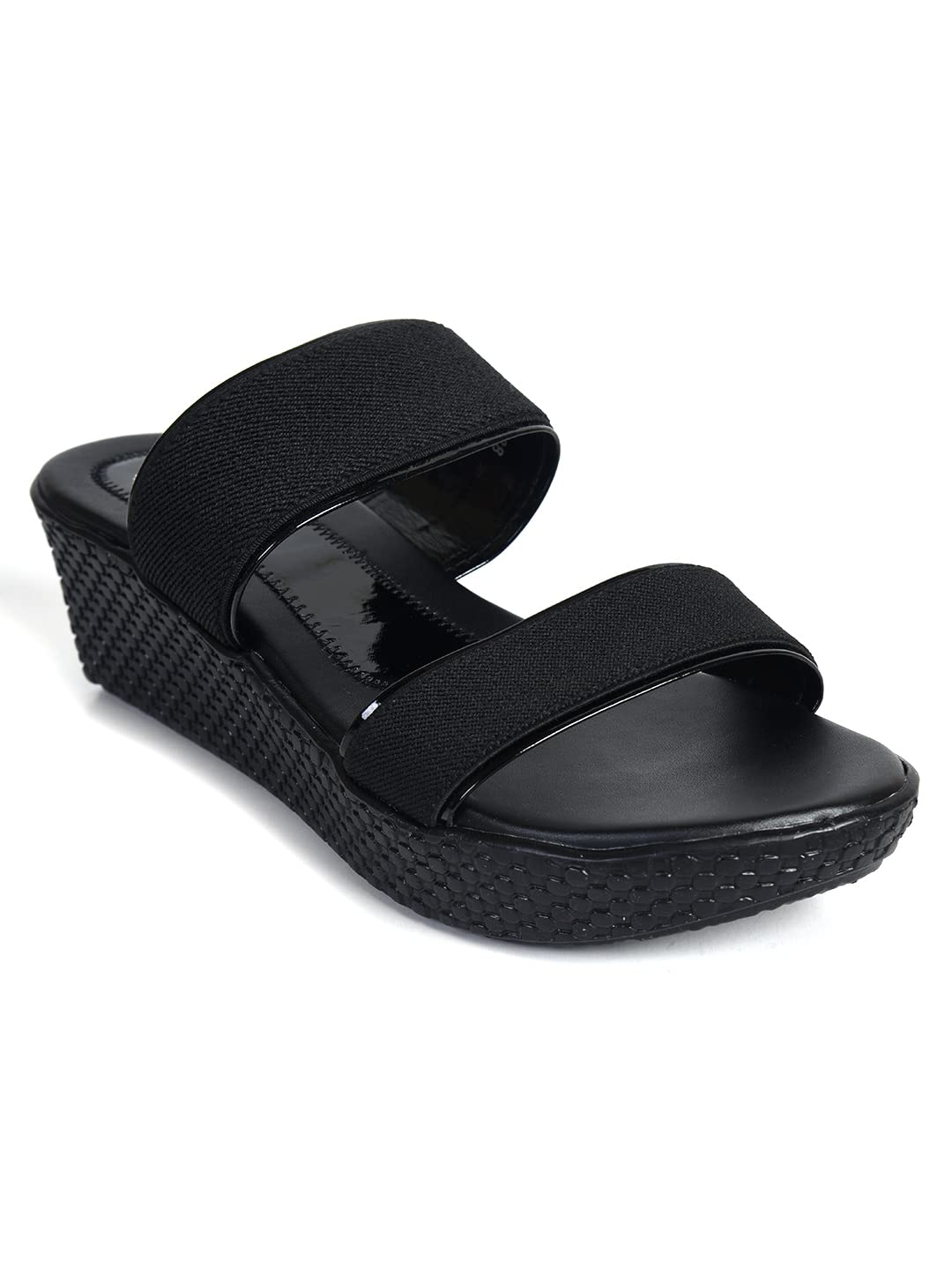 AJANTA Womens Black Fashion Sandal (B09X6XLYX2) Amazon Price History, Amazon Price Tracker
