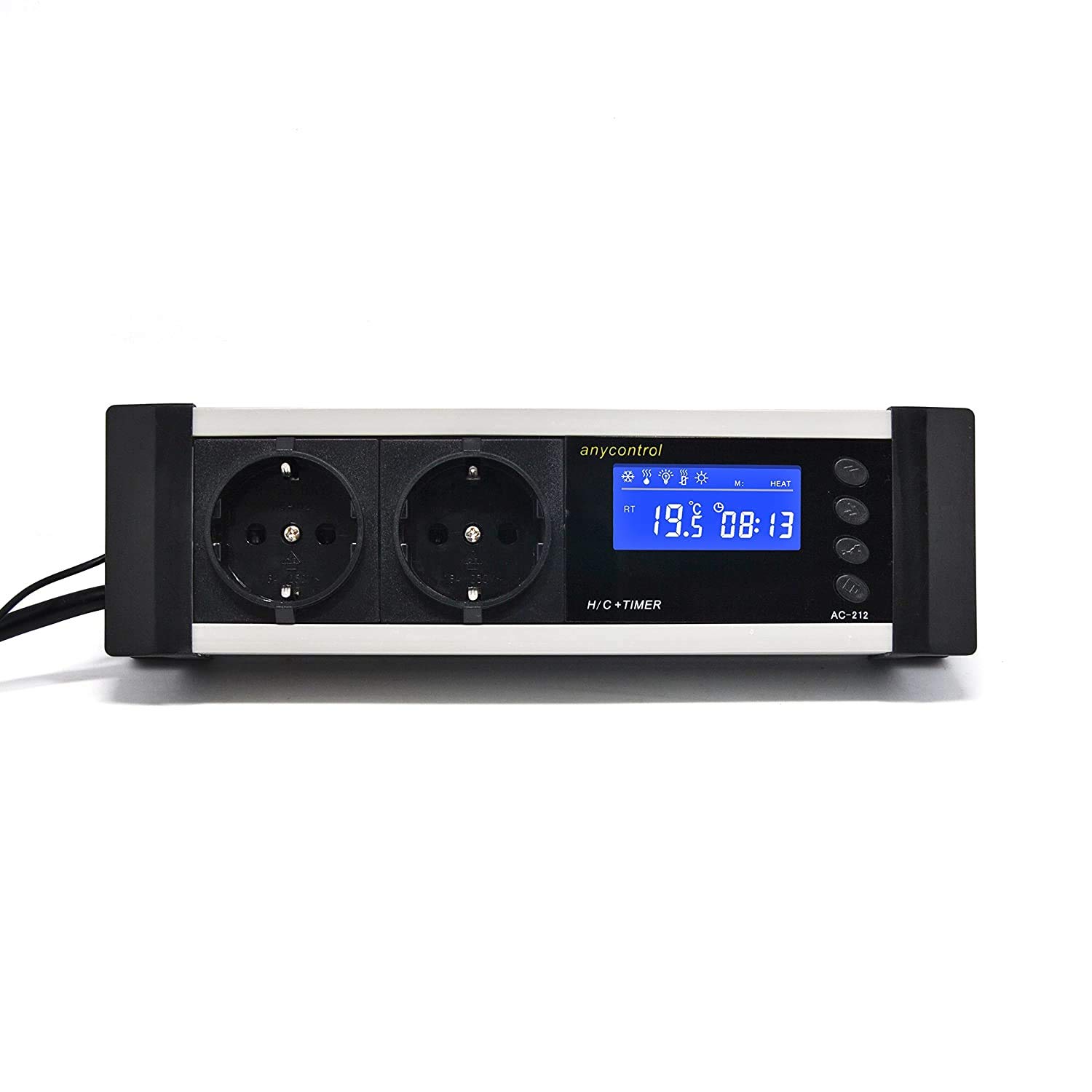 Digitaler Thermostat Thermoregler Temperaturregler Timer Alarm Heizen/Kühlen Tag-/Nachtmodus Reptilien Terrarium TMT-200 Pro TX2