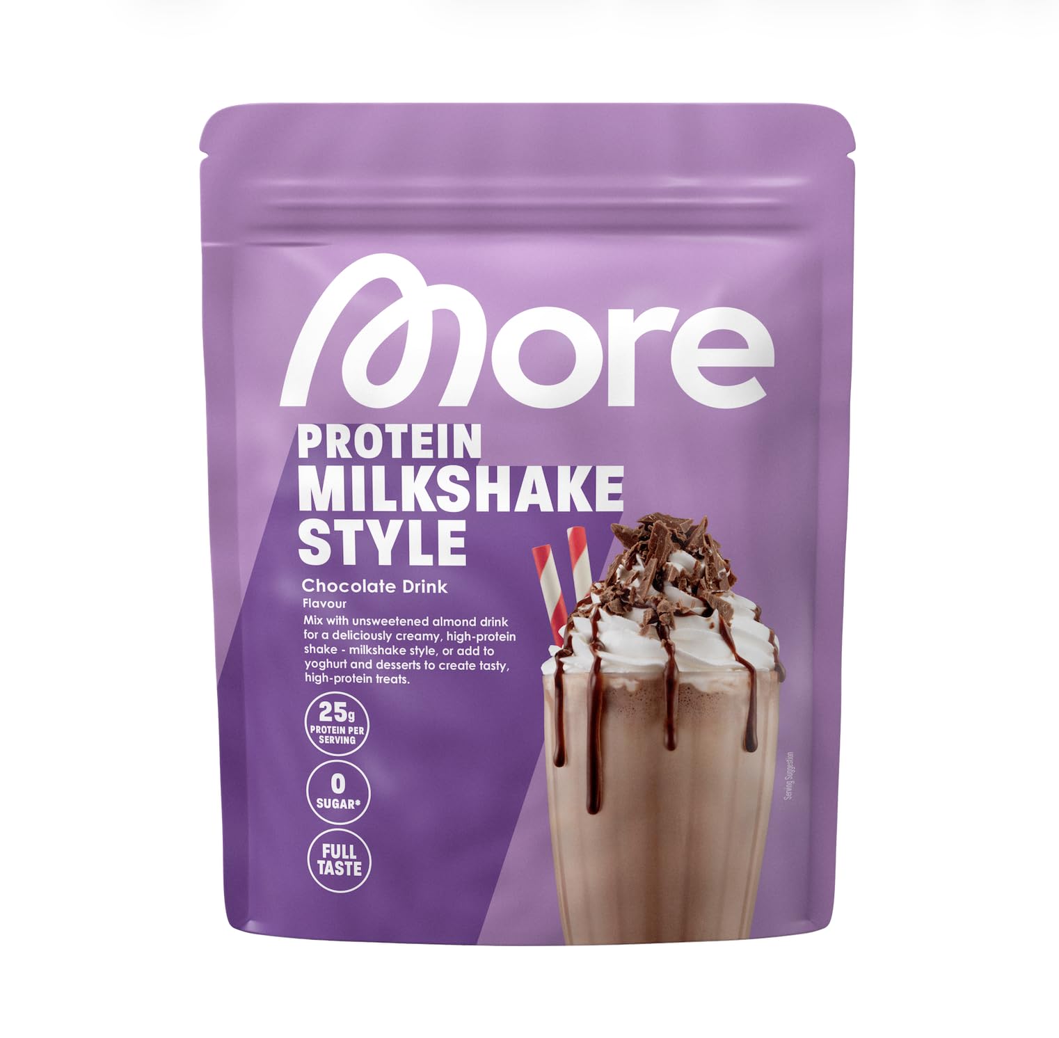 MORE Protein Milkshake, Trinkschokolade, 750 g, made in Germany