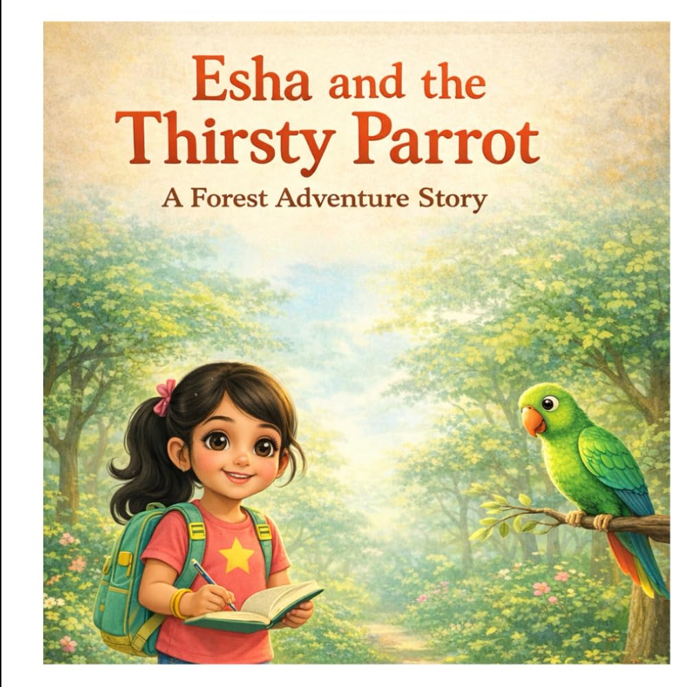 Esha and the Thirsty Parrot: A Forest Adventure Story About Kindness, Helping Others and Problem Solving for Kids (Esha’s Moral Adventures)