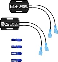 Fenikso 2PCS 50W 6Ohm LED Load Resistors - Fix Hyper Flash Turn Signal Error for LED Bulbs (Mount on Metal - Gets Hot)