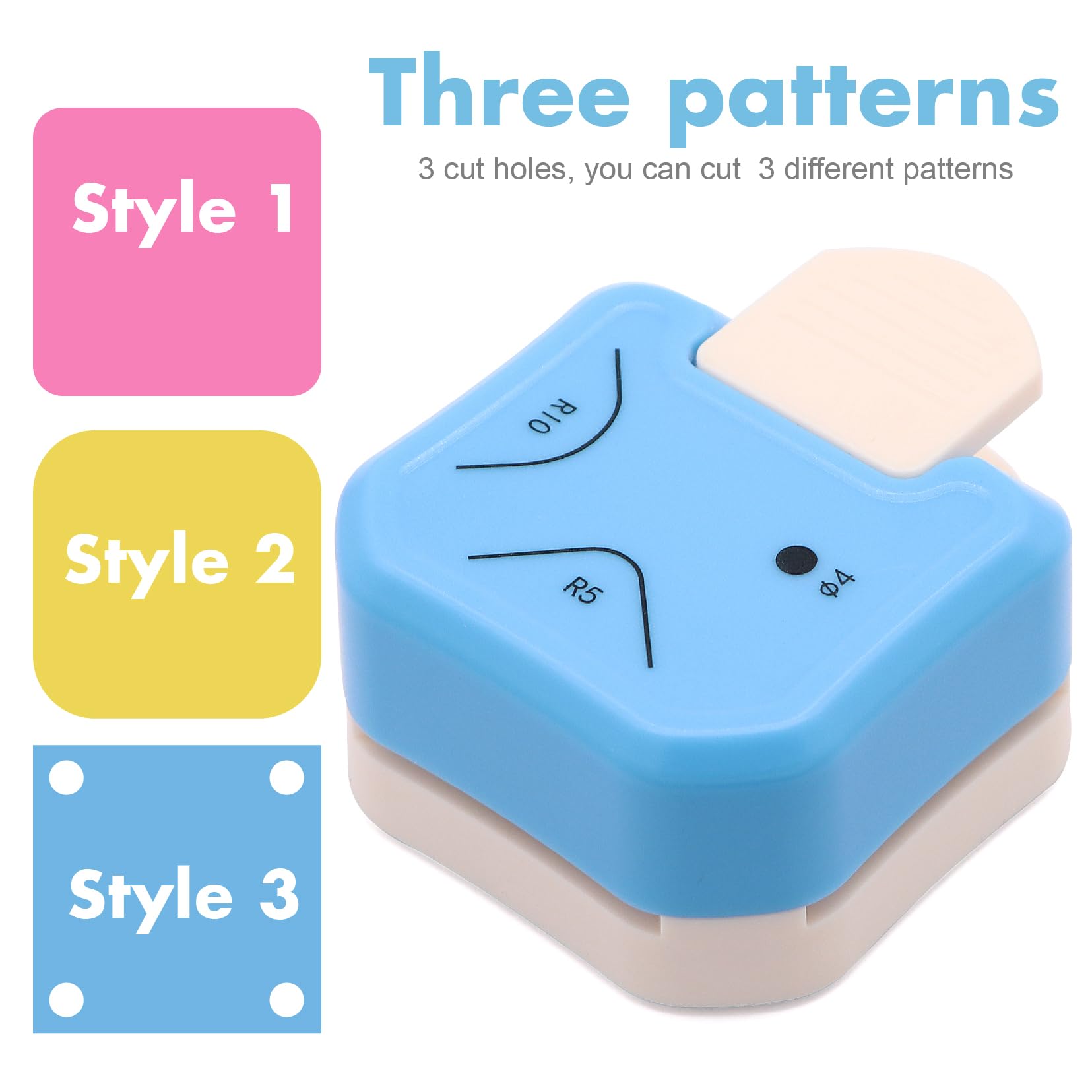 3-in-1 Corner Rounder Punch & Cutter – 4mm, 7mm, 10mm Radius – Perfect For Scrapbooking, DIY Cards, Photos & Paper Crafts 9 thumbnail image