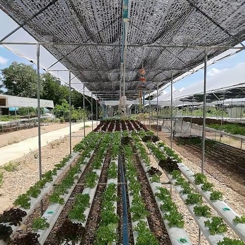 Image of winemana Black Shade Cloth 70%, 30x50 FT Mesh Tarp - Garden Shade for Greenhouse, Patio, Vegetables, Plants Cover and Chicken Coops, Sunshade Net for Outdoor Protection with Reinforced Grommets