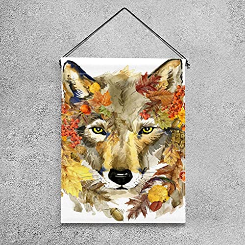 Drapeau de jardin en polyester pongé résistant imprimé double face automne - 4