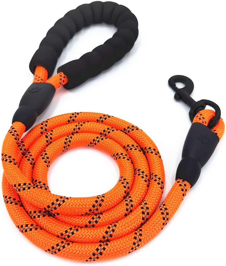 XYDZ Anti Pull Dog Lead with Highly Reflective Strong Shock Absorbing Stretchy Nylon Dog Rope Anti Pull Training Dog Lead for Extra Control Reflective Dog Leash for Medium and Large Dogs