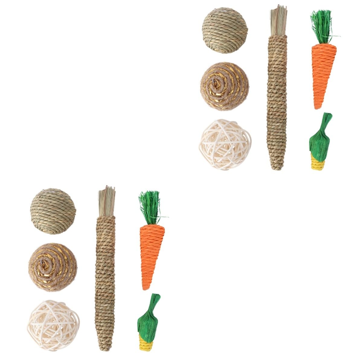 DOITOOL 12piezas Masticables para Mascotas Juguetes para Hámsters y Aves De Juguetes De Molar para Limpieza Interacción Segura y Divertida
