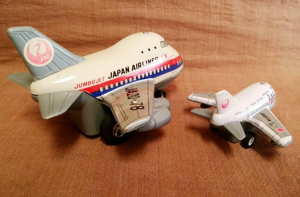 Amazon | レトロ 当時物 日本製 ブリキ 玩具 JAL ジャンボジェット