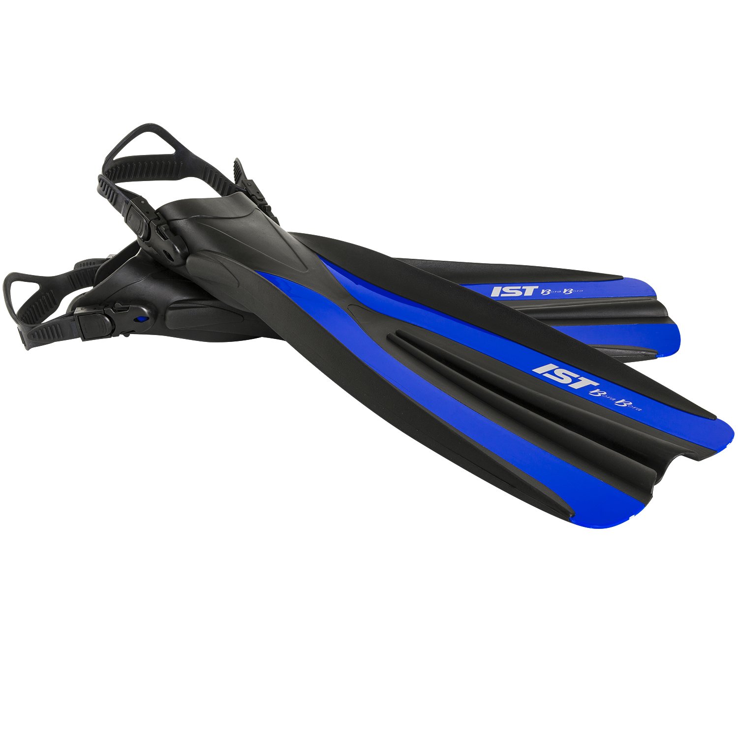 IST Bora Bora Scuba Diving and Spearfishing Fins (Blue, L/XL)